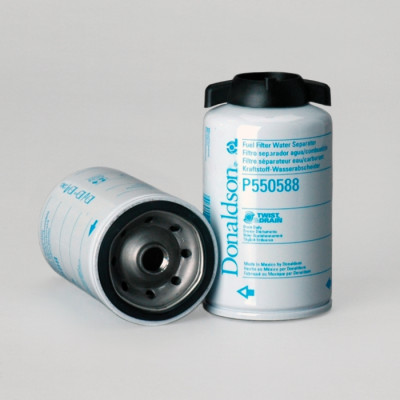 FUEL FILTER, WATER SEPARATOR SPIN-ON TWIST&DRAIN P550588
