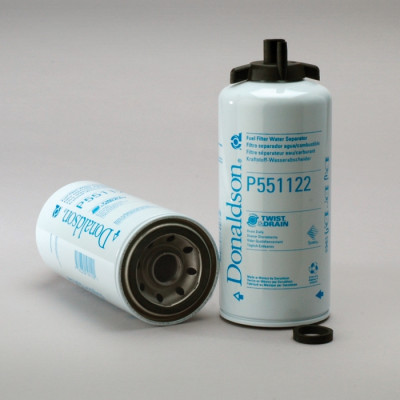 FUEL FILTER, WATER SEPARATOR SPIN-ON TWIST&DRAIN P551122
