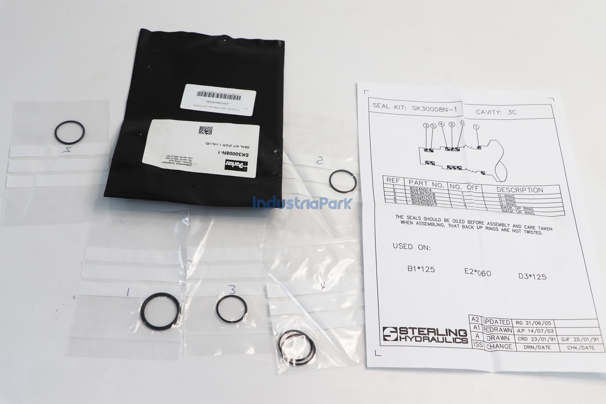 SEALING SET FOR VALVE CART.  10141623