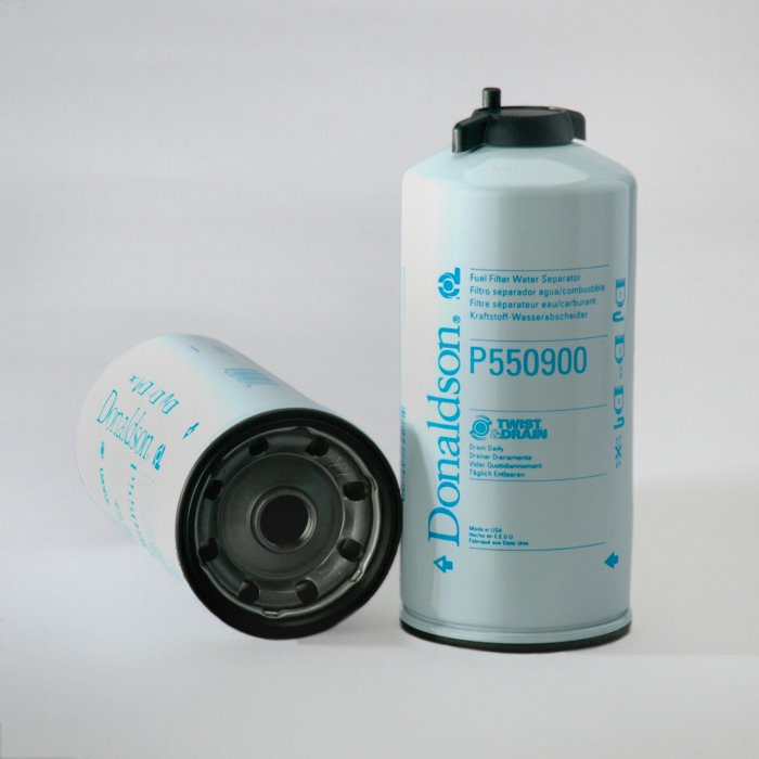 FUEL FILTER, WATER SEPARATOR SPIN-ON TWIST&DRAIN P550900