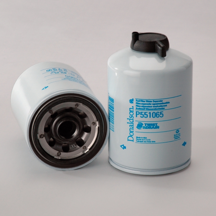 FUEL FILTER, WATER SEPARATOR SPIN-ON TWIST&DRAIN P551065