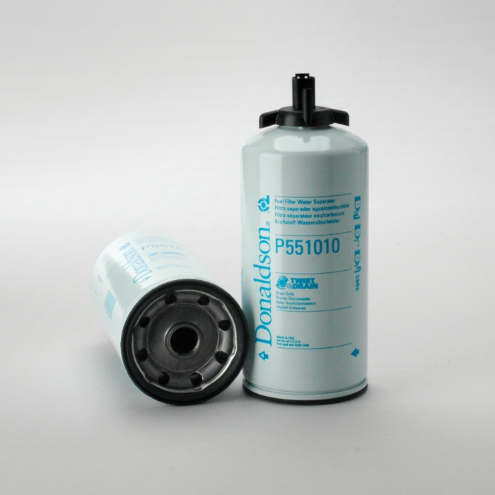 FUEL FILTER, WATER SEPARATOR SPIN-ON TWIST&DRAIN P551010