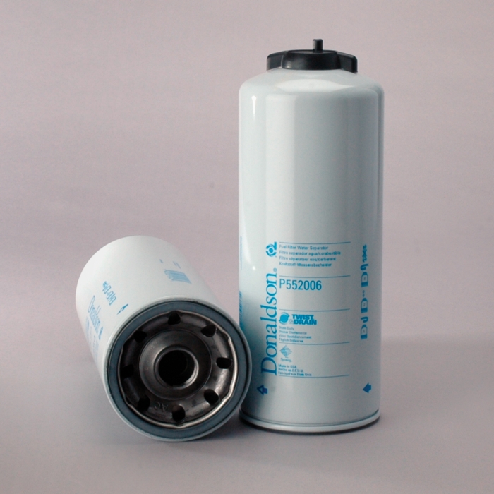 FUEL FILTER, WATER SEPARATOR SPIN-ON TWIST&DRAIN P552006